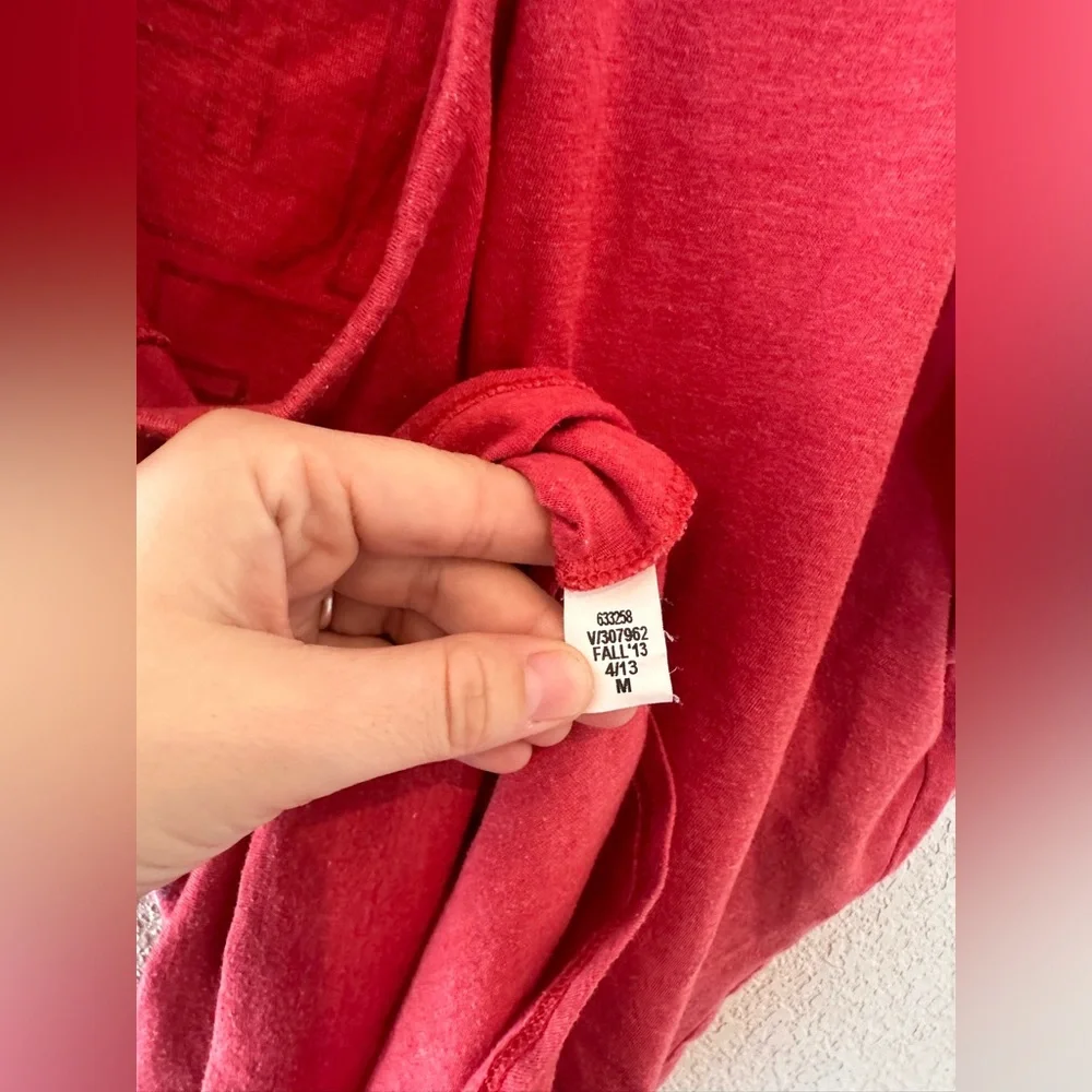 Peace Love and KU Breathable Tank Top Athletic Style Red Jayhawk Size Medium - Picture 5 of 5